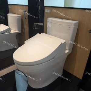 Bàn cầu một khối nắp điện tử ToTo mã MS636CDRW23