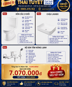 Combo thiết bị vệ sinh Inax 15