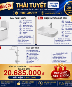 Combo thiết bị vệ sinh Inax 29