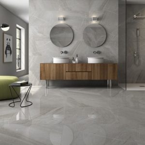 Gạch ốp lát Tây Ban Nha 60x120cm vân chảy cát xám Corus Crema