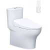 Bàn cầu một khối nắp điện tử CAESAR mã C1394F + TAF710H